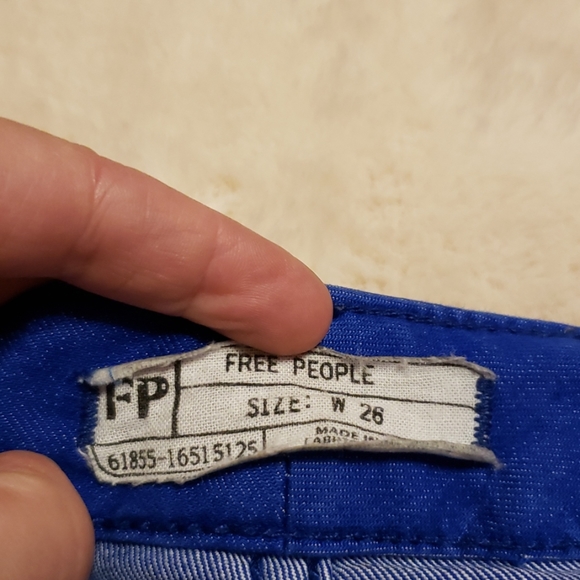 Free People Skinny Blue Jeans sz 26 - Picture 4 of 8